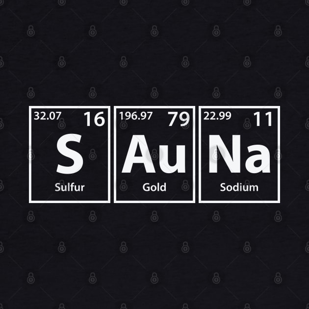 Sauna (S-Au-Na) Periodic Elements Spelling by cerebrands